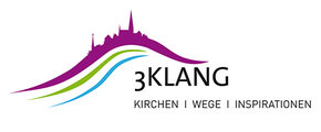 Das Logo des 3KLANG – Kallenhardt: ein ökumenisches Pilgerprojekt, das Kirchen, Wege und Inspirationen miteinander verbinden möchte.