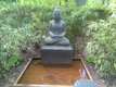 Buddha-Figur im Glaubensgarten