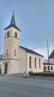 Gotteshaus der evangelischen Kirchengemeinde in Medebach mit Turm und Sakristei