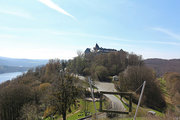 Der Blick vom Elsterberg auf das Waldecker Schloss.