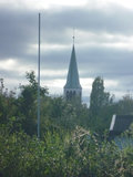 Der Kirchturm der St. Liborius Kirche