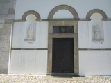 Eingang der St Laurentius Kirche in Canstein
